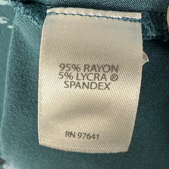 J Jill Wearever Collection Top Womens 3X Green Floral Sleeveless Tank Stretch - Picture 8 of 13